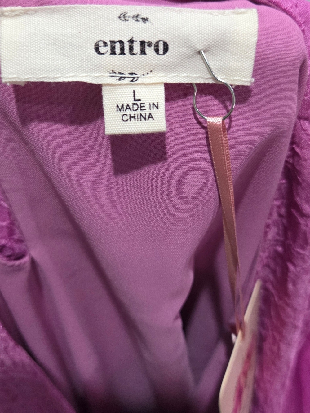 entro Pink Crinkle Ruffle Sleeve Midi Dress - Picture 8 of 8